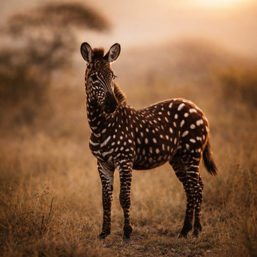 Tira—the world's first polka dot zebra